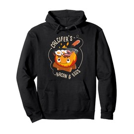 Calcifers Bacon And Egg I Camping Cooking I Bacon Pullover Hoodie
