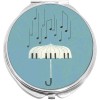 NewCharms Piano Umbrella Falling Notes Compact with Mirrors - for