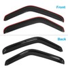 BOOGADEE Original 2pcs Wind Deflectors, in-Channel Rain Guards Set, Side