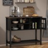 ChooChoo Farmhouse Coffee Bar Cabinet, Buffet Cabinet with Storage, Sideboard