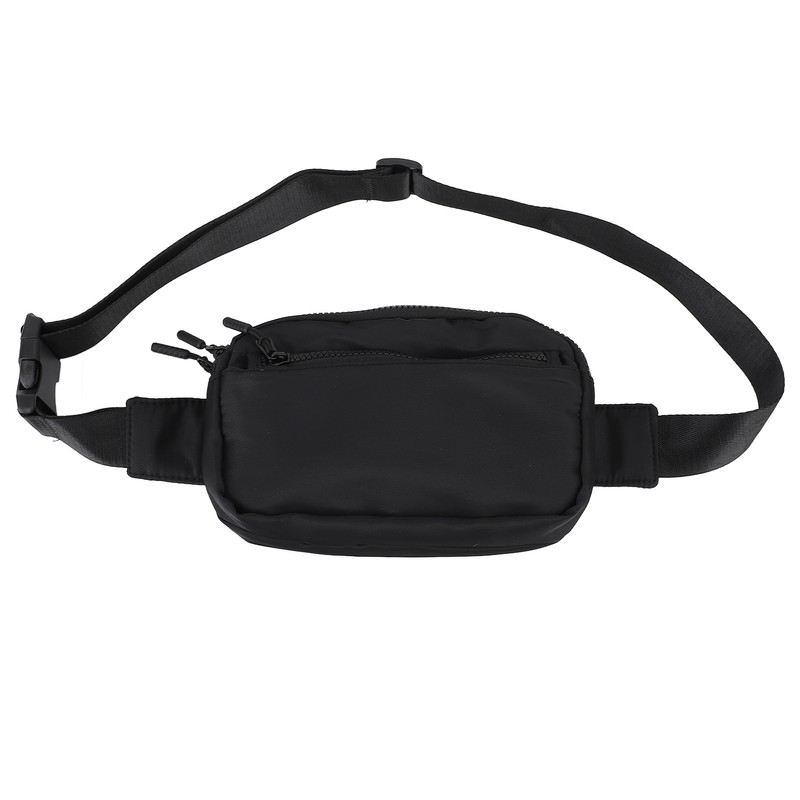 Waist Bag Double Layer Large Capacity Adjustable Strap Waterproof Nylon