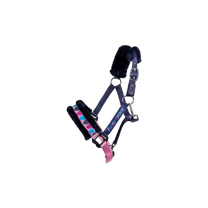 HKM Funny Horses Hearts Headcollar 6900 0758