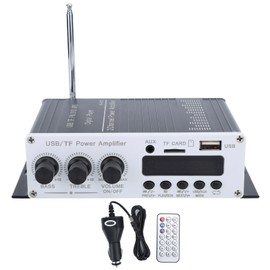 USB Memory Card Digital Player FM Bluetooth 4.2 Car Power HiFi Stereo Audio Amplifier