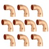 YOKIVE 5 Pcs Elbow Copper Fitting, 90 Degree Copper Pipe