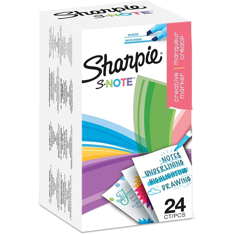 Sharpie S-Note Creative Art Markers Highlighters | For Colouring, Drawing,
