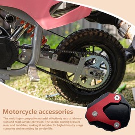 Motorcycle Kickstand Shoe | Motorcycle Parts,Anti-Slip Bracket Stand Side Support Accessory for Garage Grass Bicycles Parking Camping