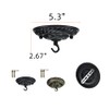 Tsnamay 5 Inches Retro Style Steel Light Canopy Kit,Ceiling Plate