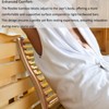 NUIBY Natural Bamboo Sauna Backrest, More Flexible Than Wood, Better
