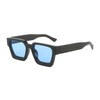 JCTAIFOO Vintage Rectangle Sunglasses for Women Men Retro Rectangular Chunky