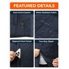 ORORO Men's Dual Control Heated Vest with 5 Heat Zones,
