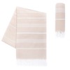 LAYNENBURG Premium Hammam Towel With Hand-Knotted Fringes - 100% Cotton