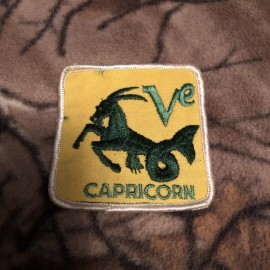 Unbranded Vintage Capricorn PATCH ASTROLOGICAL  ZODIAC SIGN HOROSCOPE ASTROLOGY SEW-on 3x3