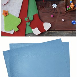 YHOLSDAS 12" x 12" Felt Fabric Sheets for Crafts, Squares Felt Fabric Sheets, 1mm Thick, Felt Paper for Sewing Craft, Non-Woven Felt Fabric for Sewing Patchwork Material, 2pcs(Blue)