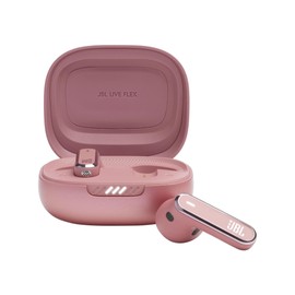 JBL Live Flex Audífonos Inalámbricos NC Bluetooth, Drivers de 12mm, Reproducción 40 Horas, Resistentes al Agua y Polvo IP54 - Rosa