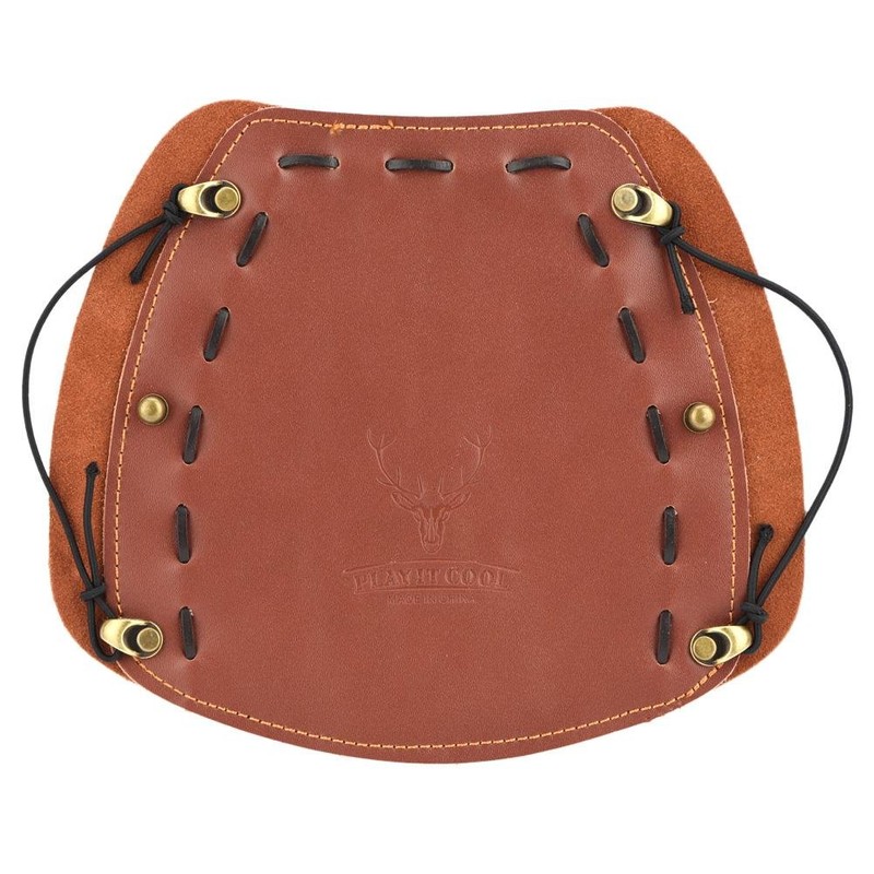 Alomejor Archery Leather Arm Guard, Brown Protective Gear for Kids