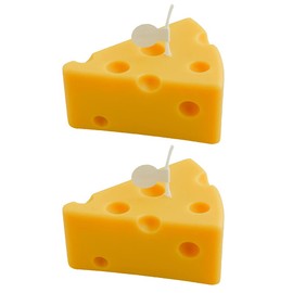 2pcs Decorative Cheese Scented Candles Cheese Candles Decor Scented Candles for Home/Wall/Kitchen/Room Decor