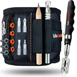 Gifts for Men, Magnetic Bracelet Craftsmen 2024 Including Magnetic Rod and Pencil for Holding Screws and Nails, Gift Ideas for Father's Day, Men's Day, Birthday, Dad, Gadgets Tool