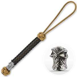 M-Tac Skull Knife Lanyards with Beads - Paracord Lanyard - Tactical Lanyard for Knife – Ninja (Coyote)