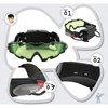 Adjustable Night Vision Goggles for Kids with Flip-Out Lights Eye