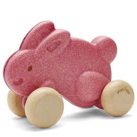 PlanToys Push Along Bunny-Pink (5730)