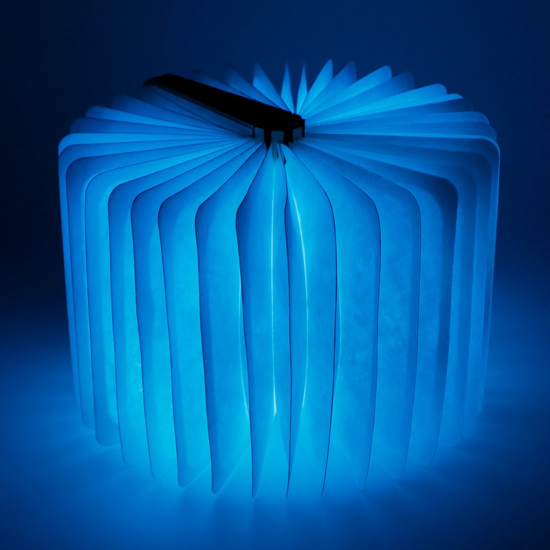 USB Magnetic Wooden Book Light Portable LED Foldable Desk Night