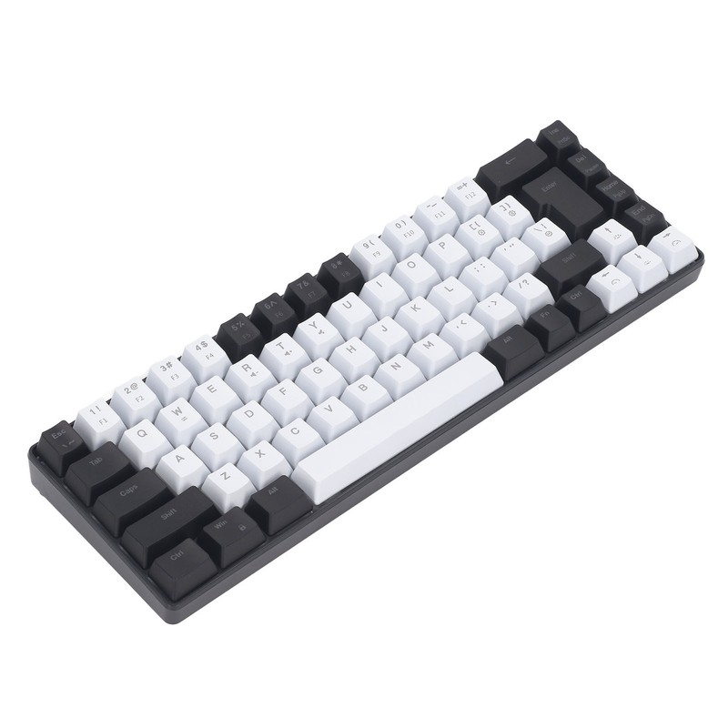 Membrane Gaming Keyboard 68 Keys RGB Backlit Ergonomic USB Interface
