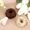 Straight Hair Scrunchies for Women, Elastic Hair Bun, Messy Bun