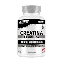 Testrol  Creatina Essential  Creatina Monohidratada  Apoyo a Potencia, Resistencia y Recuperación  120 Cápsulas                                       