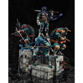 TMNT statue figure diorama STL file for 3d printing