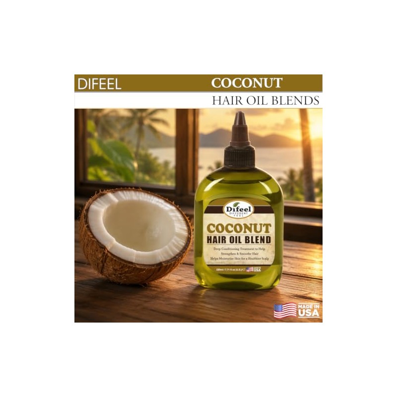 Difeel Premium 99% Natural Deep Conditioning Aceite de coco para