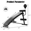 SPORFIT Sit Up Bench - Adjustable Weight Bench for Full