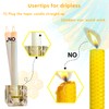 Lacaser Beeswax Black Taper Candles Set of 14 pcs, 9"