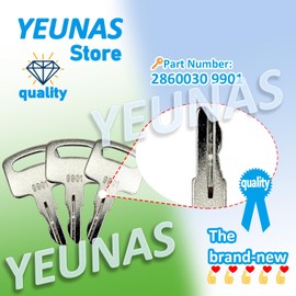 9901 2860030 lgnition Keys Replacement for JLG Electric Scissor Manlift Lift T350 2033E3 1932E3 400S 600A 600AJ 460SJ Forklift (3 Pack)