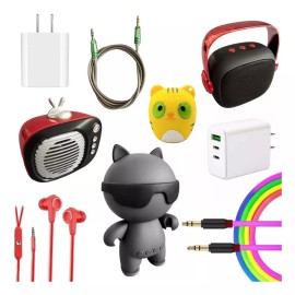 Maíz Kit Audifono In Ear Bocina Bluetooth Cable Auxiliar Cargador