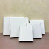 8x8x2 Inches Shipping Boxes Set of 25,White Corrugated Mailing Cardboard
