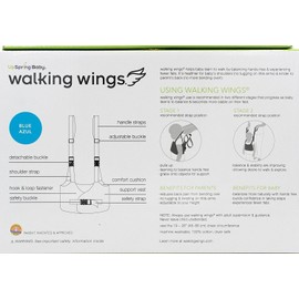Unbranded Upspring Baby Walking Wings Learn to Walk Assistant, Gray, Handheld Baby Walker