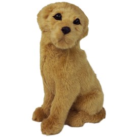 Labrador Retriever 10" Height, Doorstop, Stuffed Plush Sitting Dog, Door Stopper (Cream)