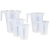 RealPlus Plastic Graduated Measuring and Mixing Pitchers (5 Piece Set)