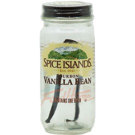 Spice Islands bourbon vanilla bean in glass jar (1 bean)