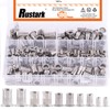 Rustark 180 Pcs 304 Stainless Steel Rivet Nuts Assortment Kit