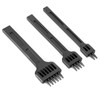 3Pcs 4mm Spacing Prong Chisel Black Alloy Steel 2/4/6 Teeth