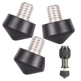 Pack of 3 Universal Rubber Tripod Foot, Non-Slip M8 Rubber Foot Pad Photography Accessories 1/4 Inch or 3/8 Inch Compatible for Tripod or Monopod (3/8 Inch)