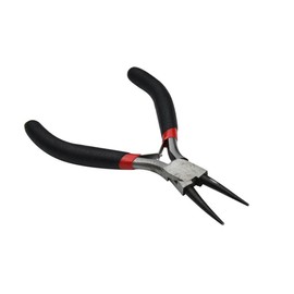 IWOWHERO Mini Jewelry Pliers Precision Round Nose Plier with Non Slip Handle for Jewelry Making Wire Bending and Cutting Durable Tool for Crafts