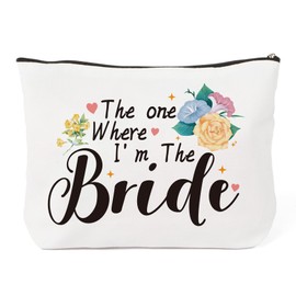 Engagement Gifts, Bride to Be Gifts, Bride Gifts, Bride Gifts for Wedding Day, Bride Gift Bag Present for Bride Makeup Bag Cosmetic Bags Xmas Wedding Gifts for Bride Bachelorette Valentine Accessories