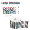 500pcs 2025 Year Stickers, 1.49x0.74 Inch File Folder Year Labels