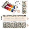 Newellsail Pencil Roll 72 Holes Canvas Rolling Pencil Case Portable