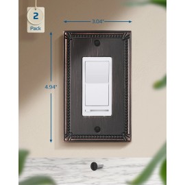 DEWENWILS Sunken Pearls Decorative Wall Plate Switch Plate Outlet Cover,Switch
