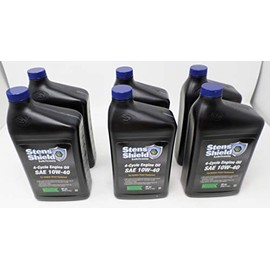 Stens Shield 770-140 SAE 10W-40 4-Cycle Engine Oil Quart (Pack of 6)