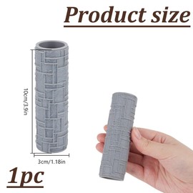 DELORIGIN Topography Texture Roller Large Brick Clay Texture Rollers Geometric DIY Embossing Pottery Decortive Tool for Pathfinder, PRG, Miniatures, Tabletop Board Game Topography Accessory