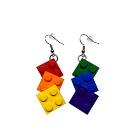 BrickCrafts Fashion Earrings Triple Wiggled Custom Colors